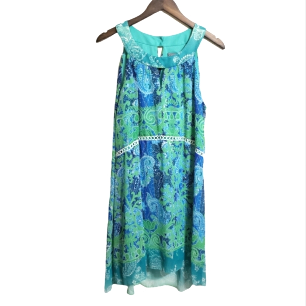 Rabbit Rabbit Rabbit Designs Print Hi-low Keyhole Front and Back Dress Size 14